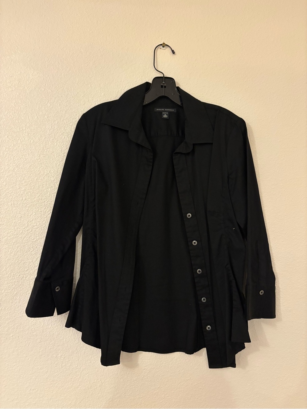 Banana Republic Black Button-Down Shirt